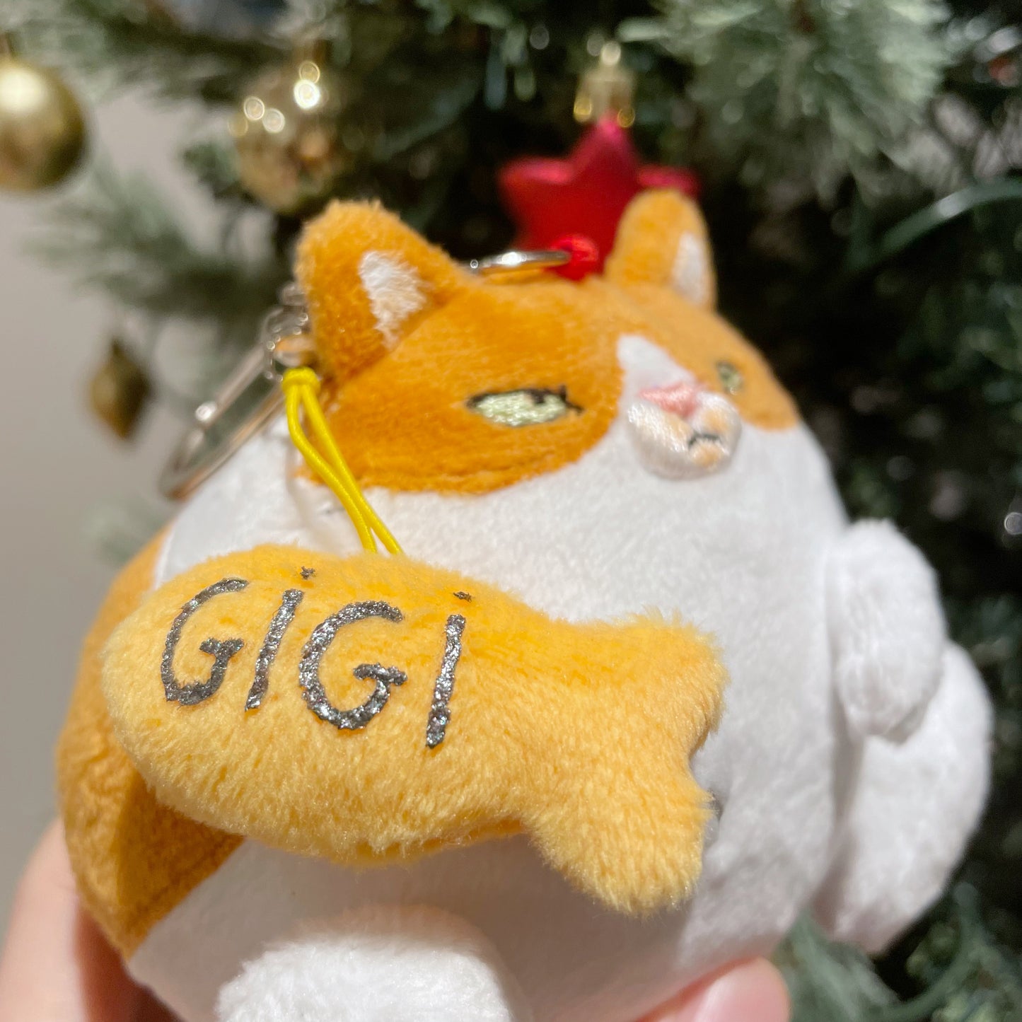 Custom Handmade Keychain - Gigi the Cat