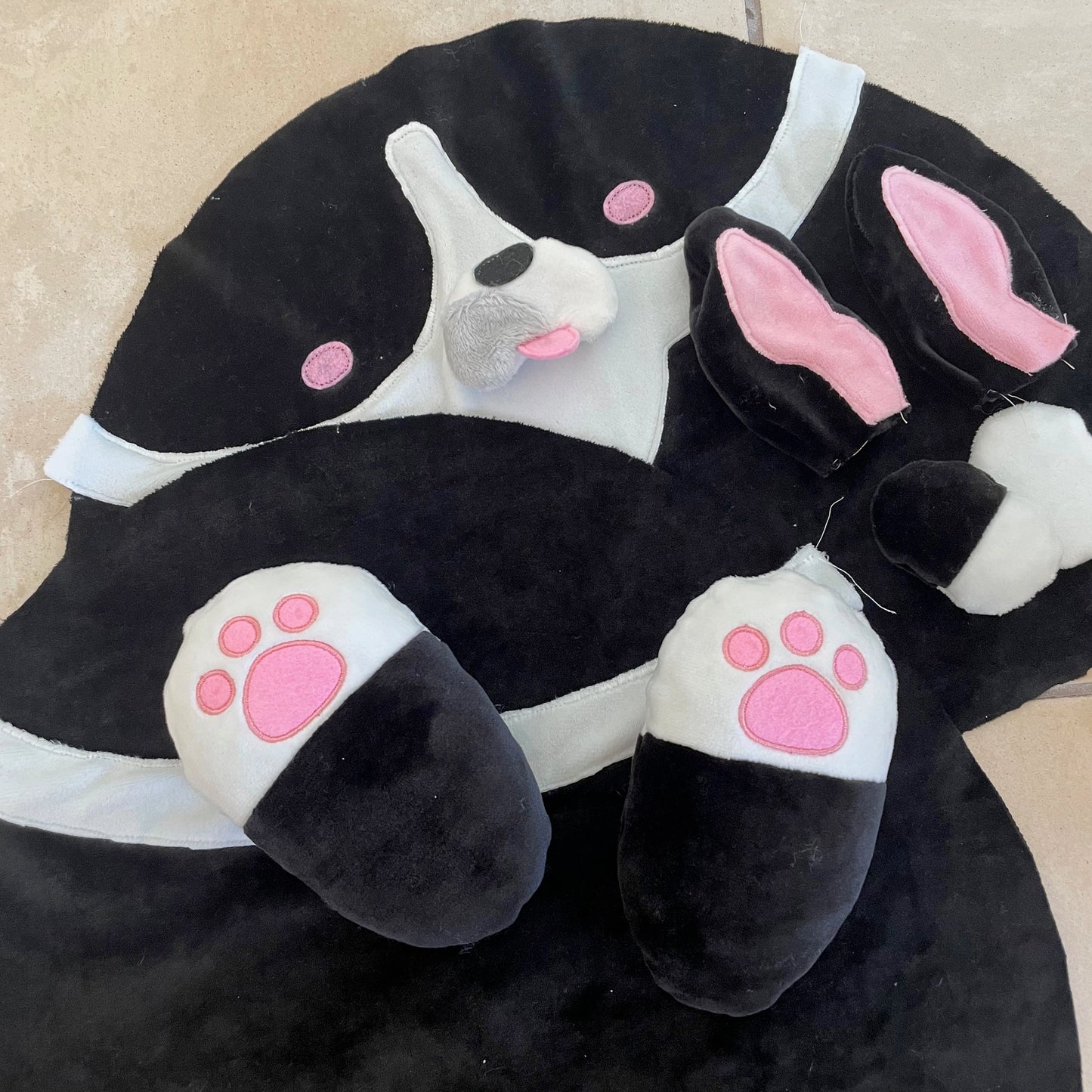 Boxton Terrier Custom Handmade Plushie 13in